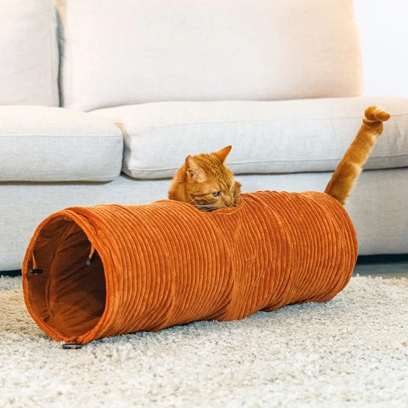 Designed by Lotte Katzentunnel RIBBED - 25 x 75 cm - Spielspaß für Katzen