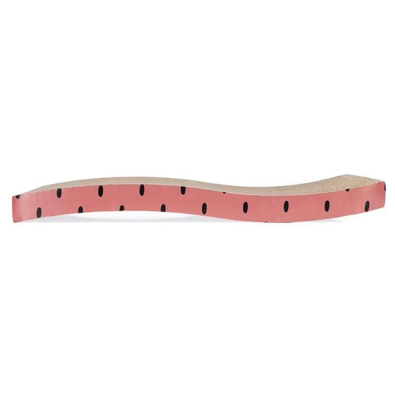 Beeztees Kratzbrett DOTS rosa - 47 x 24,5 cm - Kratzpappe Karton mit Katzenminze