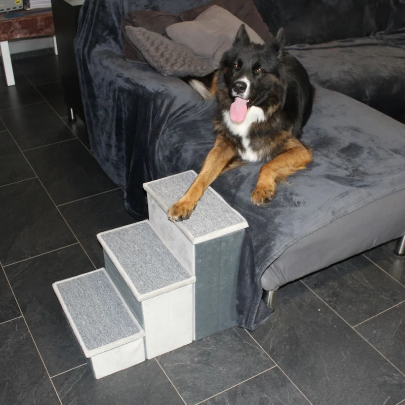 Nobby Hundetreppe SCADA - 44 cm hoch - Tiertreppe für Hunde und Katzen bis 50 kg