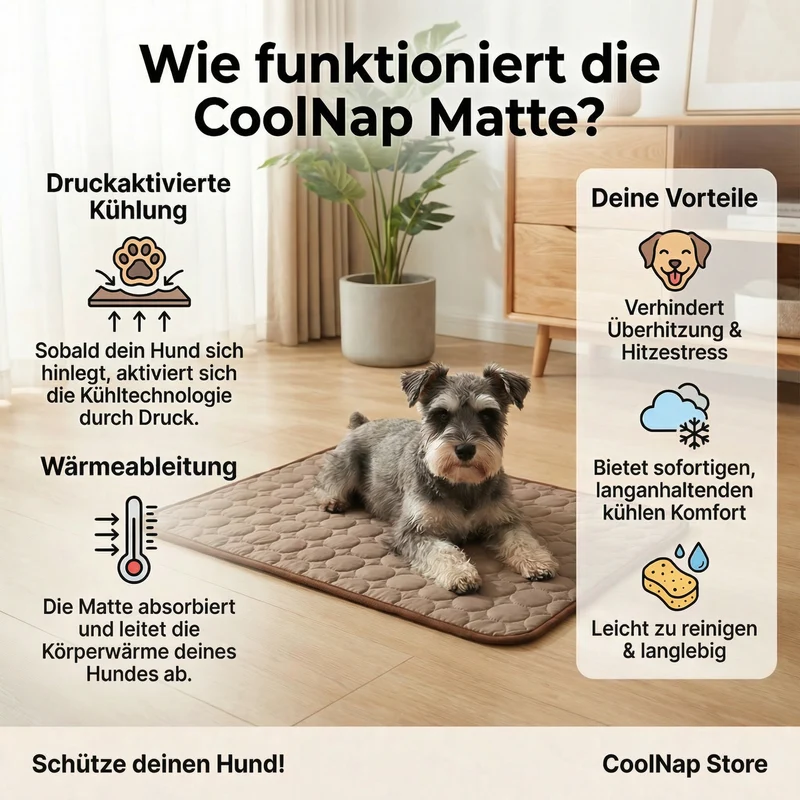 Schütze deinen Hund vor Überhitzung und gefährlichem Hitzestress mit CoolNap