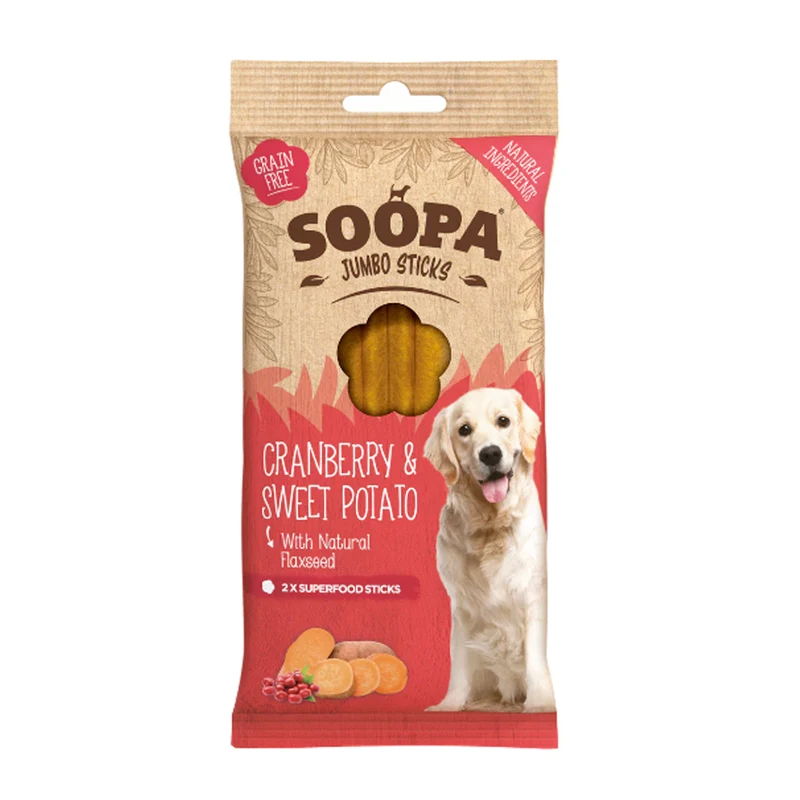 Jumbo Dental Sticks, Cranberry & Sweet Potato