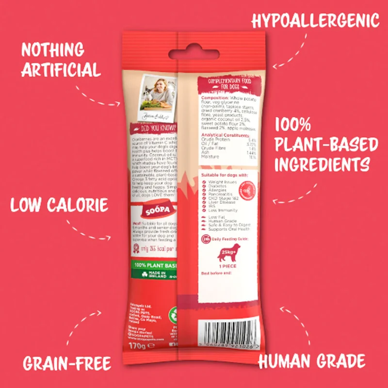 Jumbo Dental Sticks, Cranberry & Sweet Potato