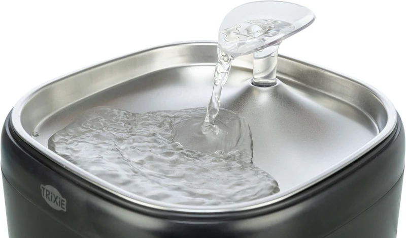 Aqua Pure Trinkbrunnen mit Edelstahltrinkschale und Wasserstandsanzeige
