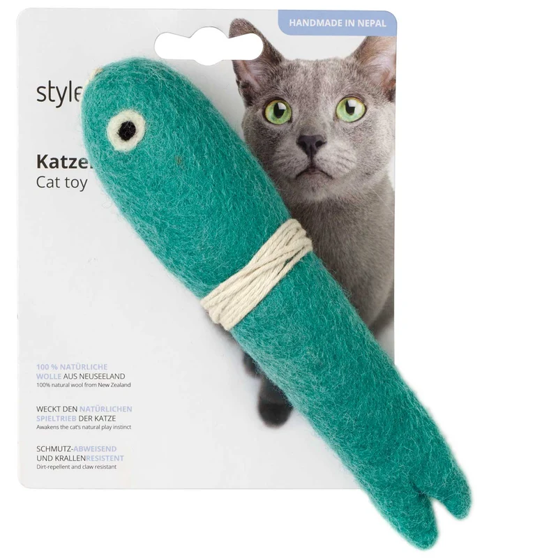 Katzenspielzeug Toller Hecht mit Schnur