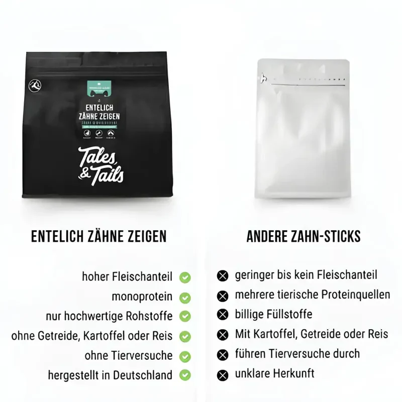 Zahnpflege Kausticks | Entelich Zähne zeigen