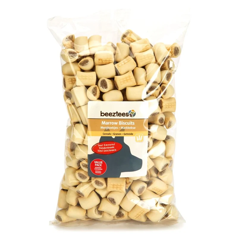 Beeztees Cookies MARKKEKSE - Getreide & Rind Snacks - Kekse Leckerli 1400g
