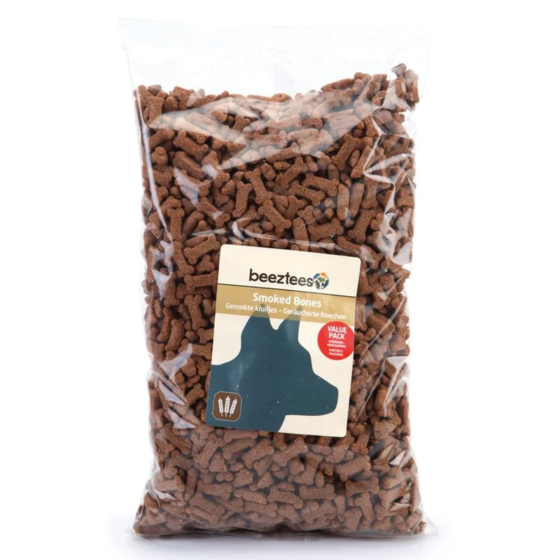Beeztees Cookies SMOKED BONES - Getreide & Fleisch Snacks - Kekse Leckerli 1400g