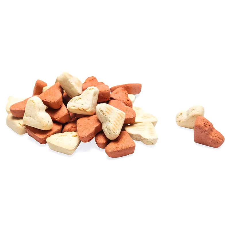 Beeztees Cookies HEART MIX - Getreide Snacks - Kekse Leckerli 400g