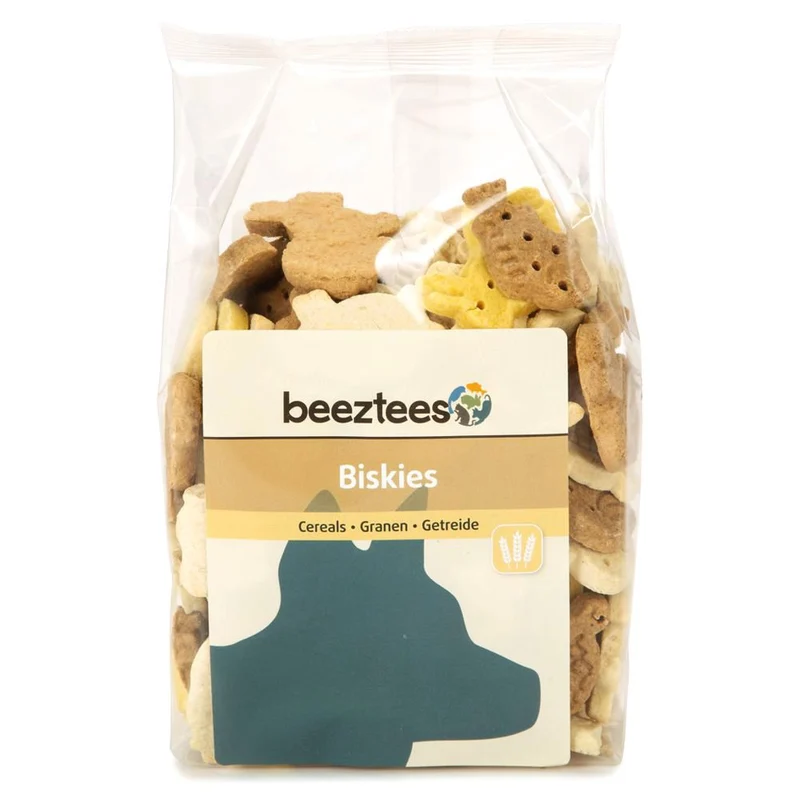 Beeztees Cookies BISKIES - Getreide Snacks - Kekse Leckerli 400g
