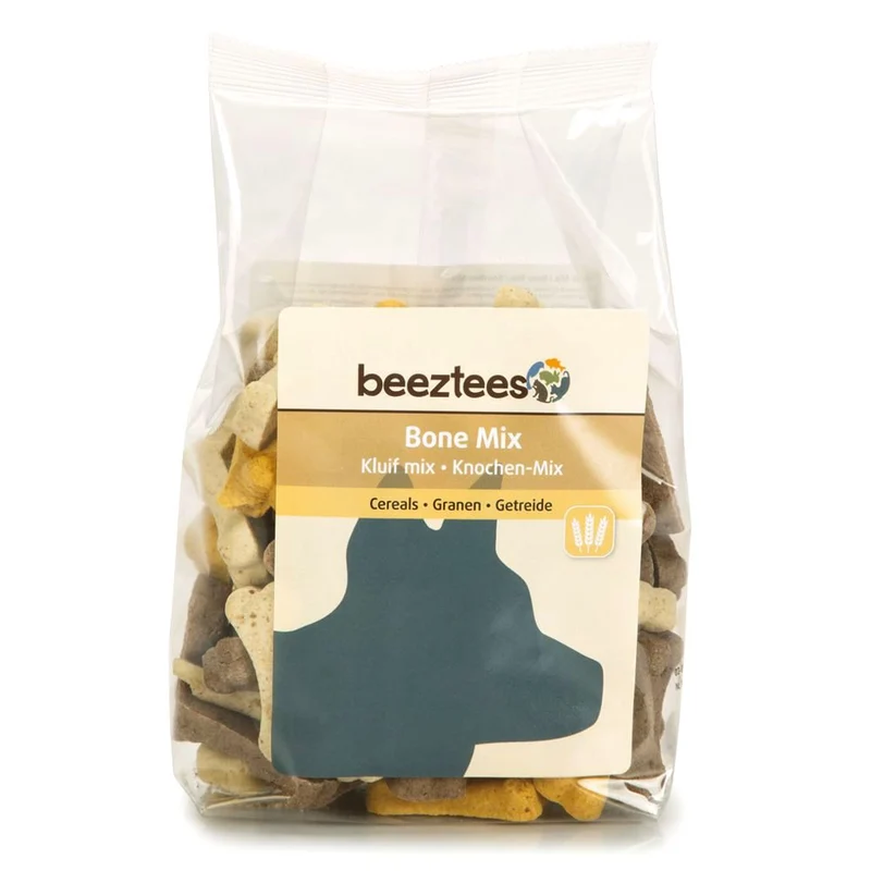 Beeztees Cookies BONE MIX - Getreide & Fleisch Snacks - Kekse Leckerli 400g