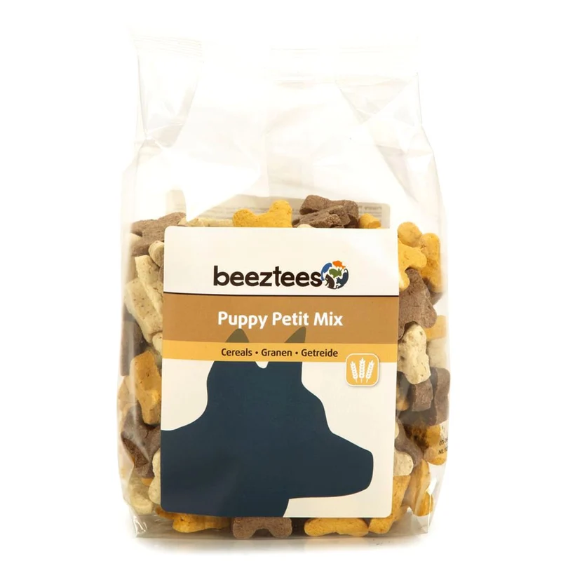 Beeztees Cookies PETIT MIX - Getreide & Fleisch Snacks - Kekse Leckerli 400g