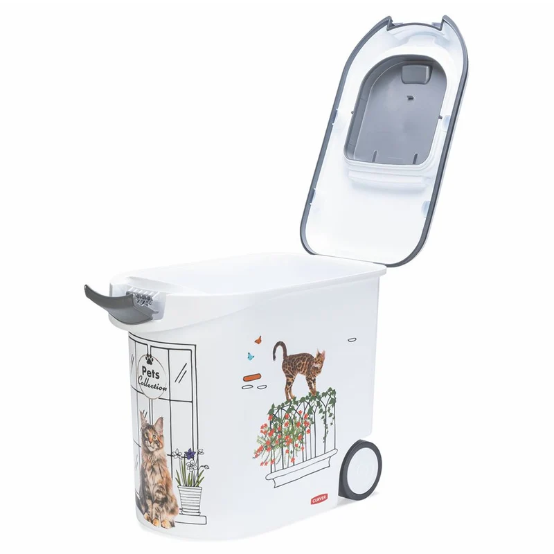 Curver Futterbox - 35 ltr / 12 kg - Snack Behälter Container Dose für Katzen