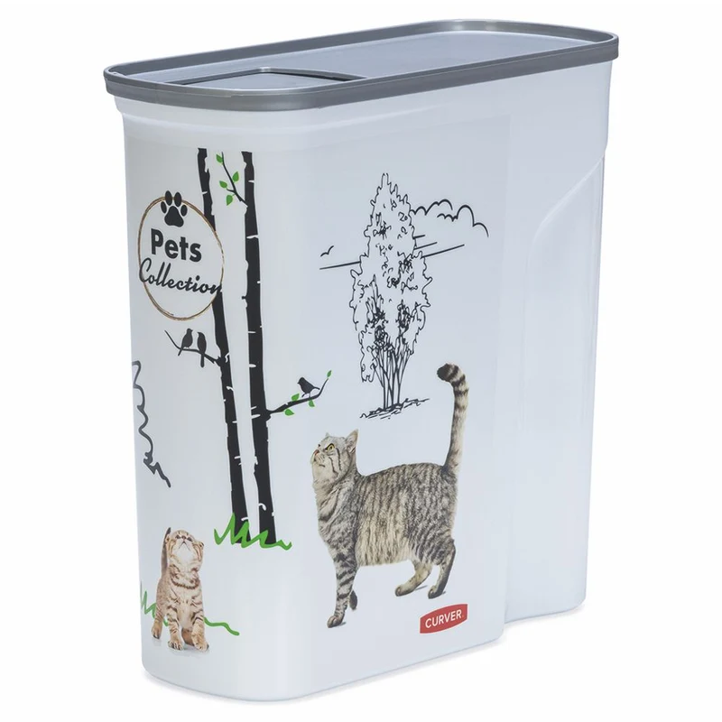 Curver Futterbox - 6 ltr / 2,5 kg - Snack Behälter Container Dose für Katzen