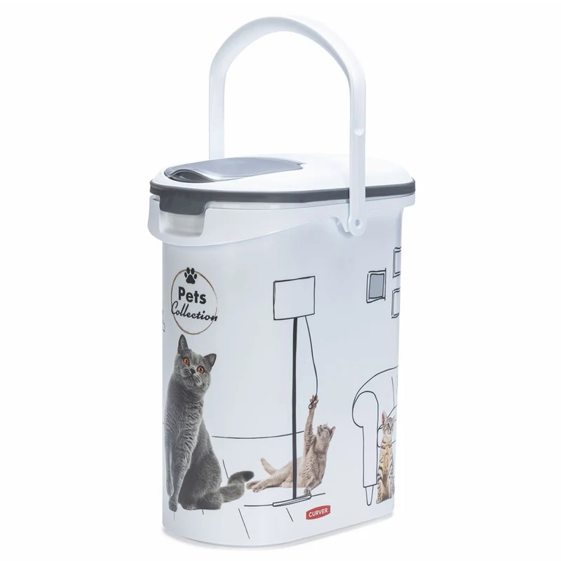 Curver Futterbox - 10 ltr / 4 kg - Snack Behälter Container Dose für Katzen