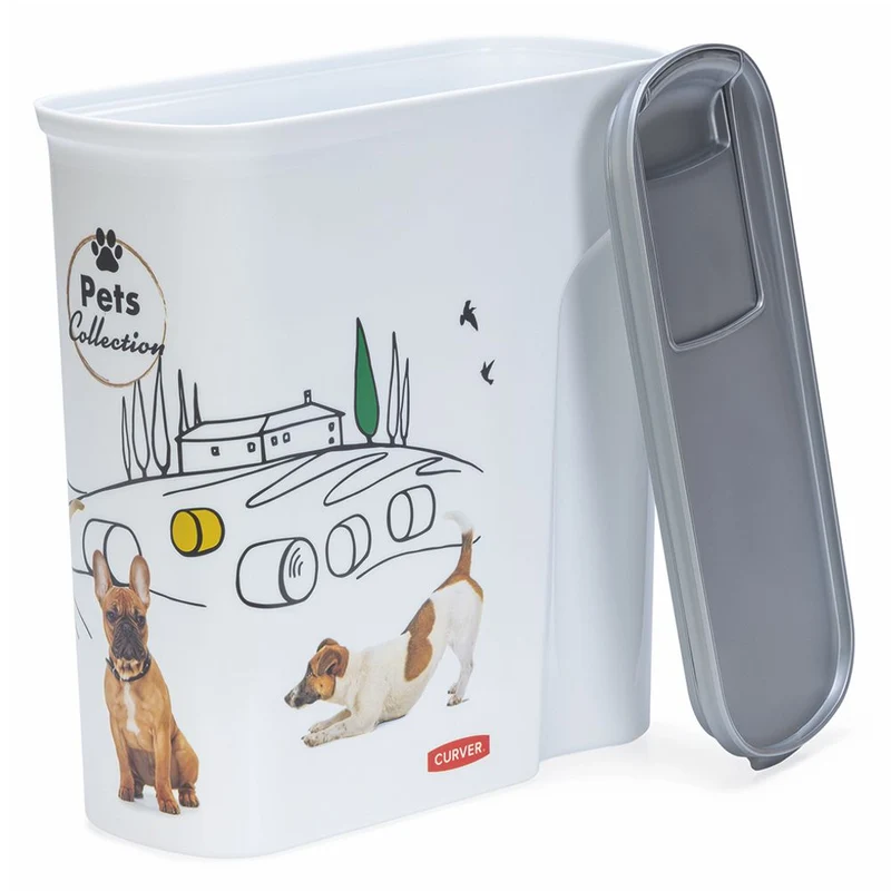 Curver Futterbox - 6 ltr / 2,5 kg - Snack Behälter Container Dose für Hunde