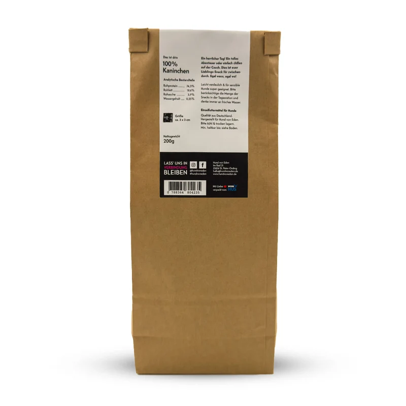 Würfel vom Kaninchen, 200g