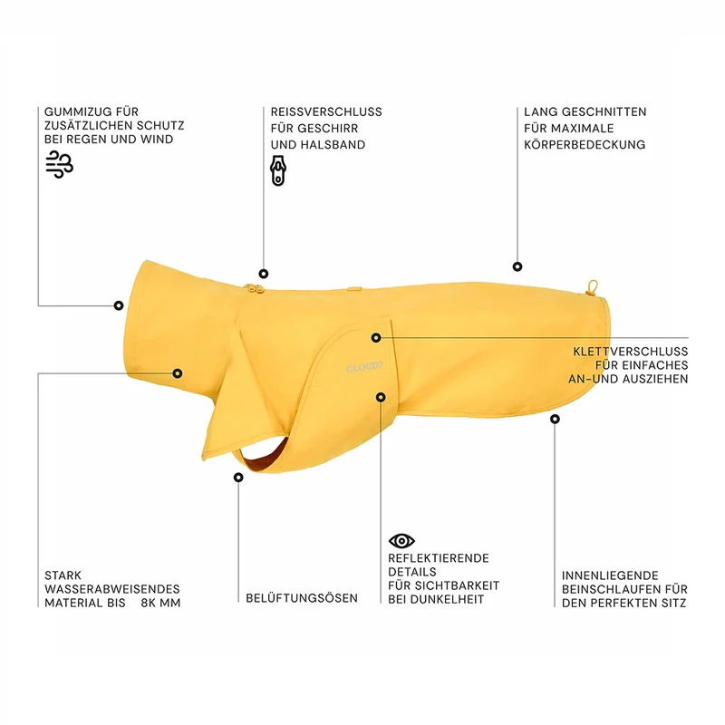 Hunderegenmantel Helgoland, Yellow