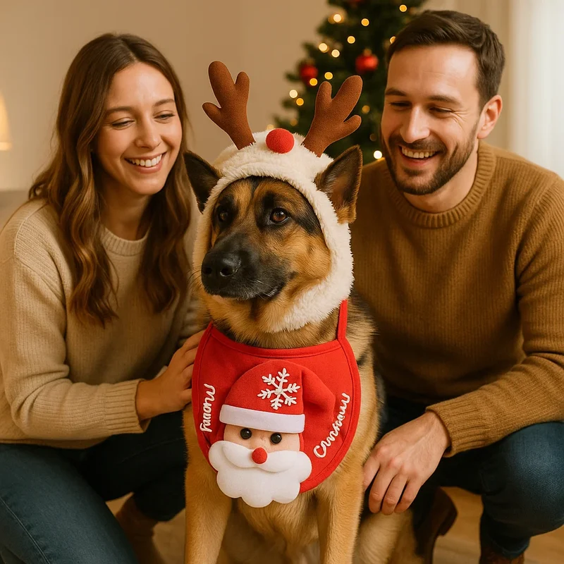 Weihnachtliche Hunde Outfits