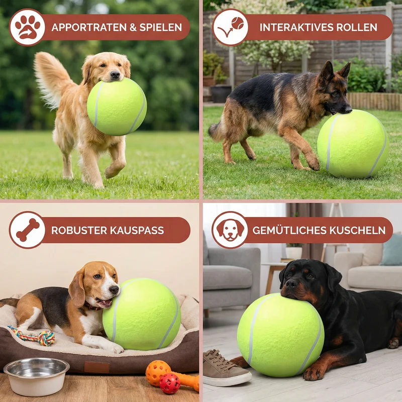 Robuster Riesen Tennis Ball Hundespielzeug