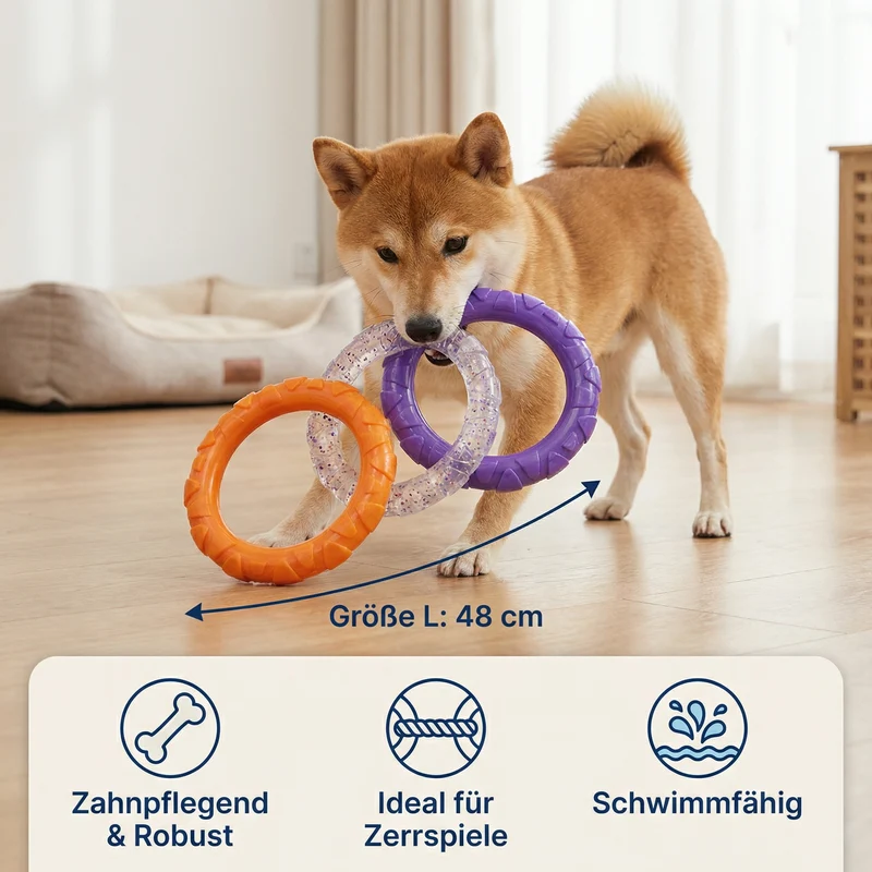Robustes Zug Spielzeug für Hunde