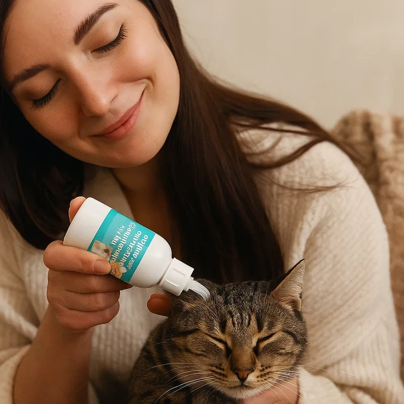 Natürliches Ohren Reinigungsmittel für Katzen