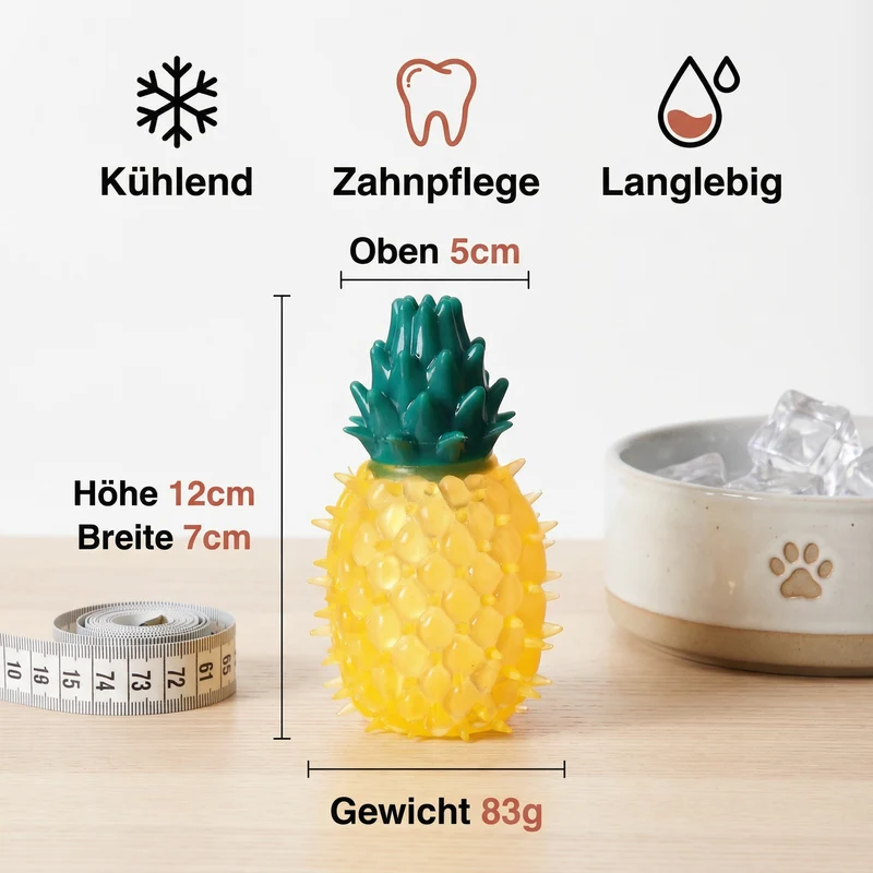 Kühlendes Hunde Kauspielzeug im Fruchtdesign