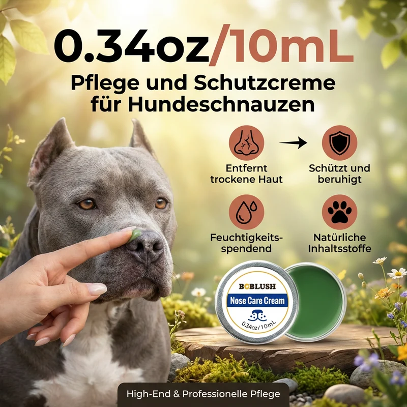 Pflege und Schutzcreme für Hundeschnauzen