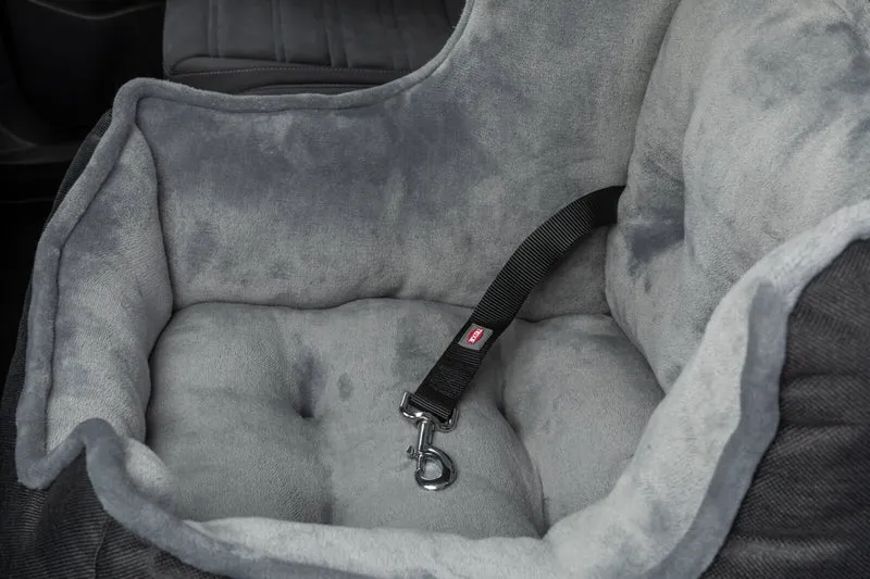 Weich gepolsteter Hundeautositz mit Vlies