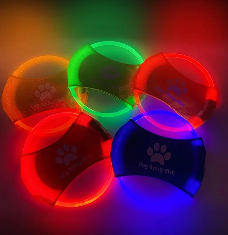 Led Hundescheibe – Leuchtende Flying Disc Für Hunde