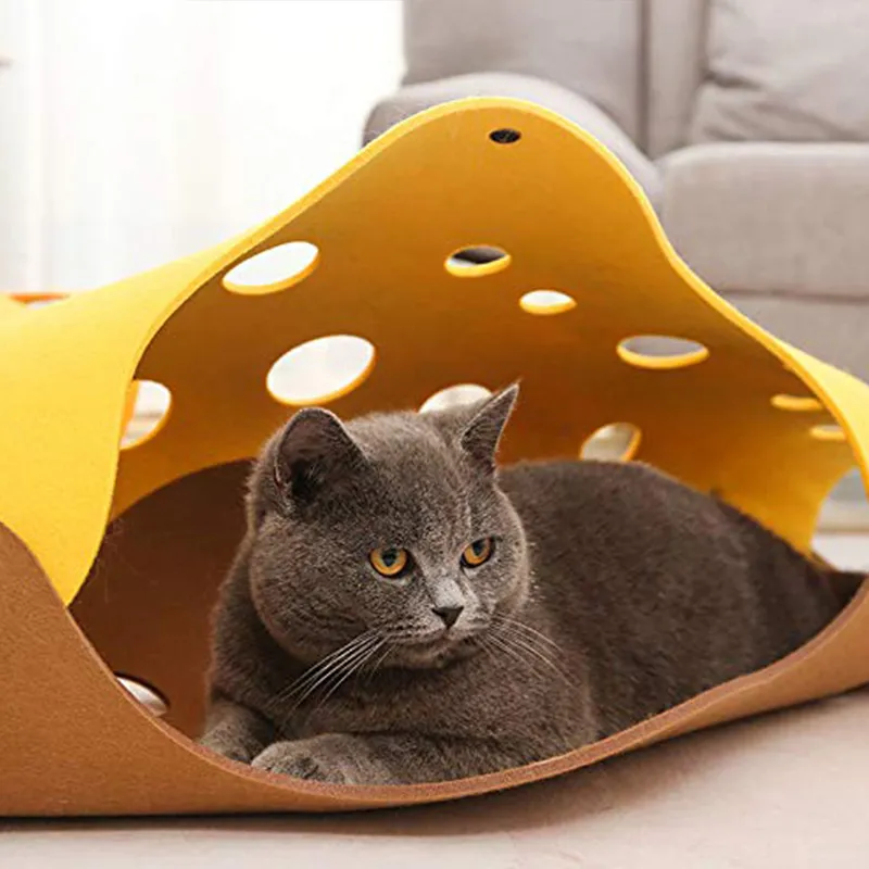 Katzentunnel Mit Löchern – Flexibler Spieltunnel Für Katzen