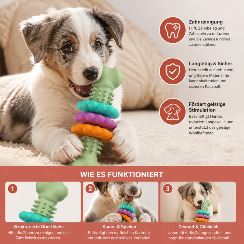 Hundespielzeug Zum Kauen Mit Zähnchen – Interaktives Kauspielzeug Für Hunde