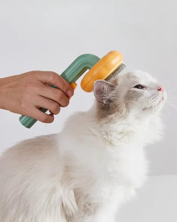 Katzenbürste Mit Fellentferner – Sanfte Pflege Für Katzenhaare