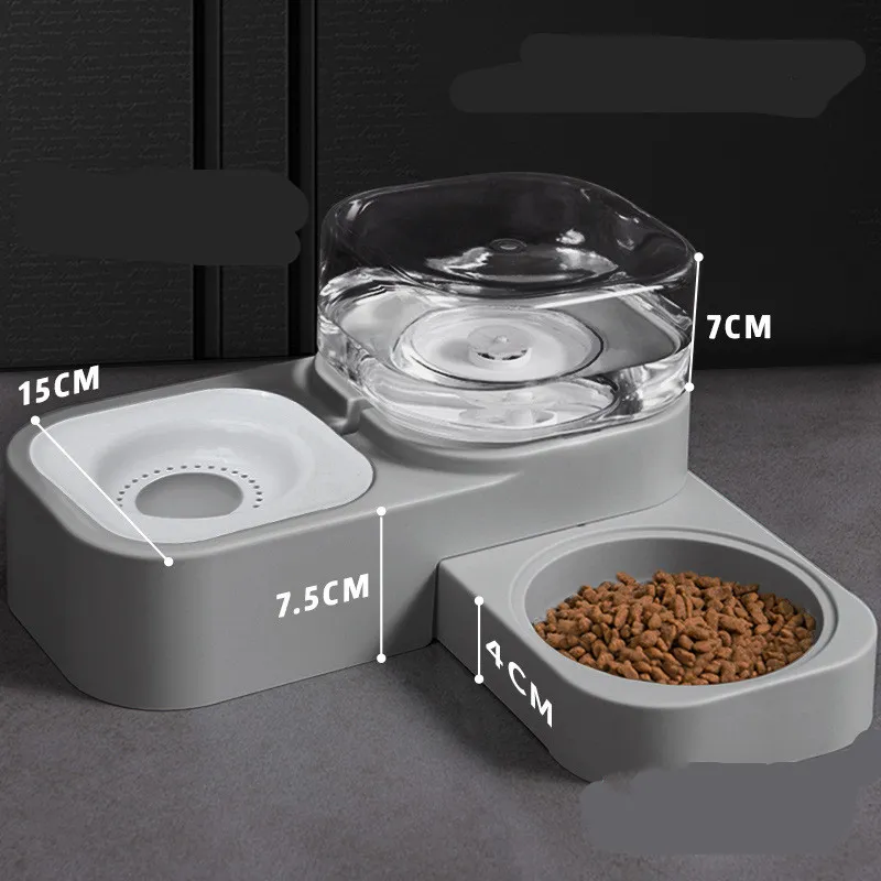Futter- Und Wasserspender Für Haustiere Mit Tropfschutz