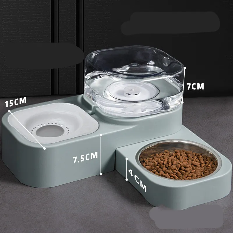 Futter- Und Wasserspender Für Haustiere Mit Tropfschutz