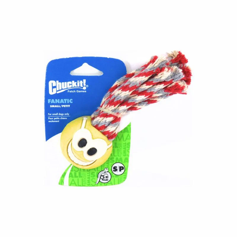 Chuckit! Fanatic - Ball mit Seil - Apportierspielzeug Wurfseil Zerrspielzeug