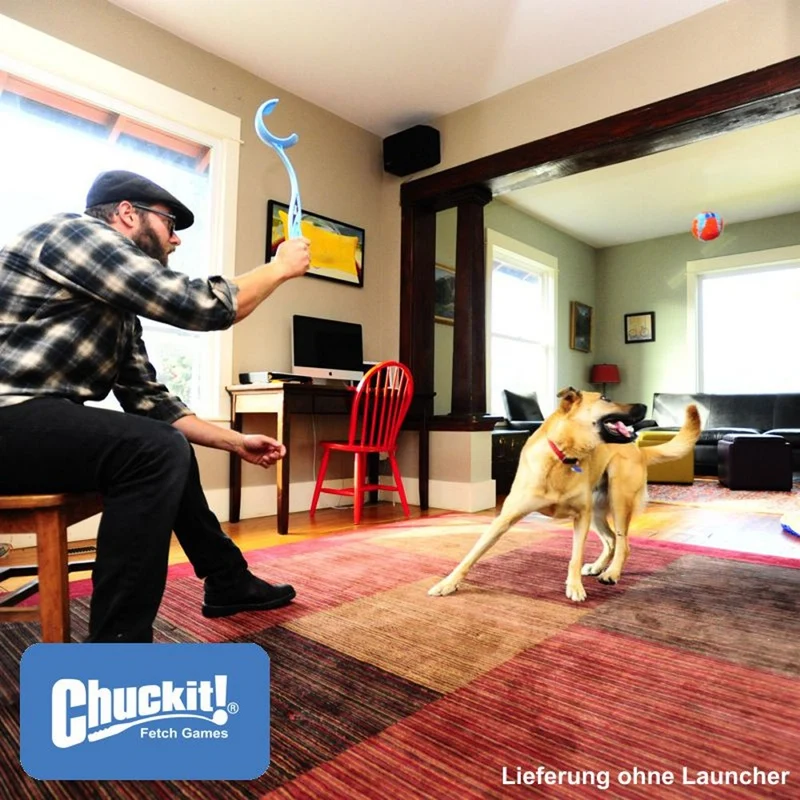 Chuckit! Indoor Ball - Apportierspielzeug für drinnen - Wurfspiel Hundespiel
