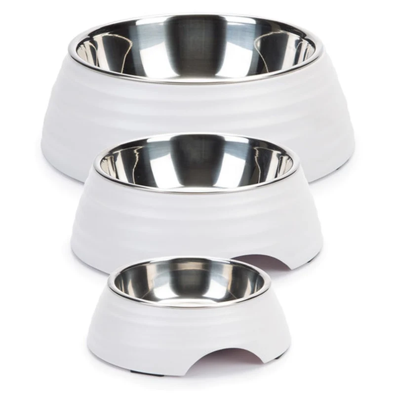 Beeztees Futternapf RIMPU - Edelstahl/Melamin - Fressnapf Hundenapf Wassernapf