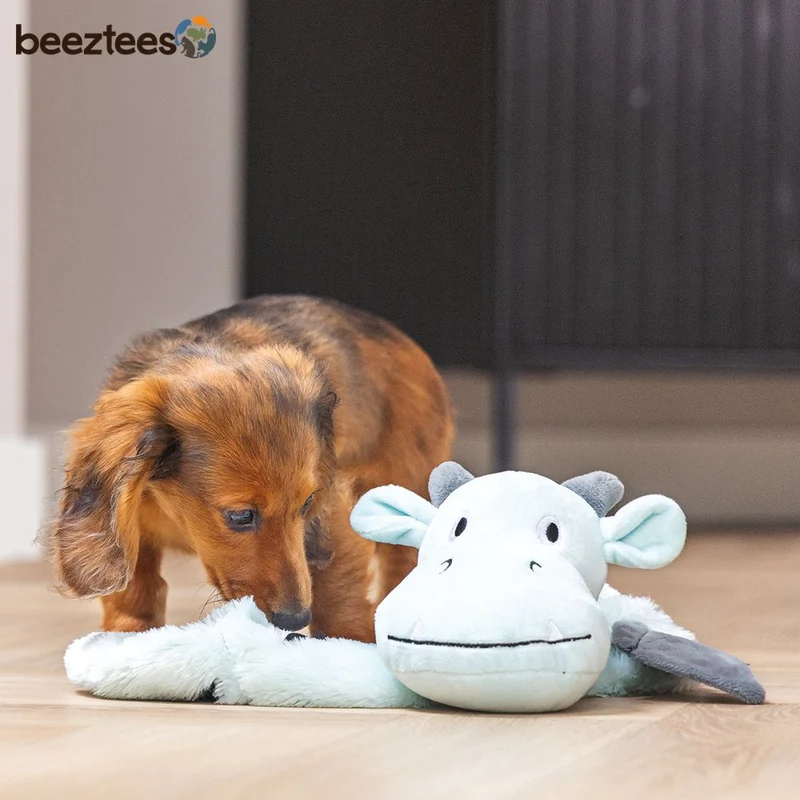 Beeztees Plüsch-Welpenspielzeug Flatino - DRACHEN YI - Puppy Plüschspielzeug