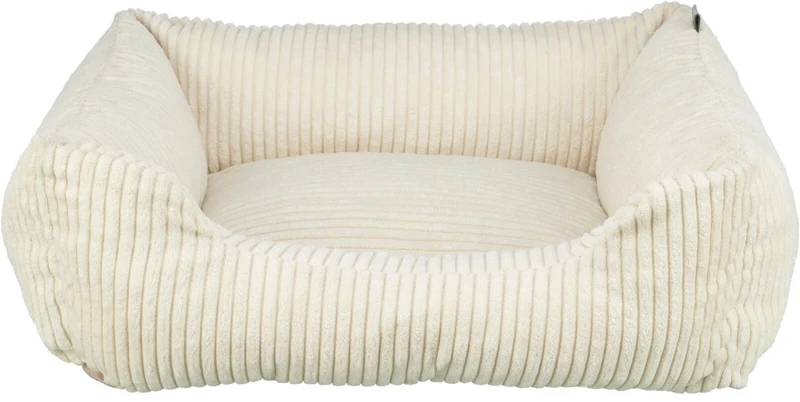 Orthopädisches Cord-Bett für Hunde und Katzen mit Rand und Memory-Foam