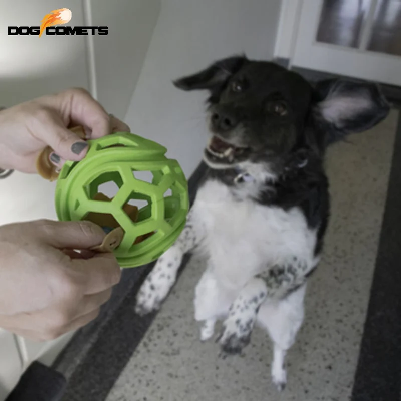 Dog Comets Titan - Gitterball - Hundespiel Kauspielzeug Snackball Gummiball