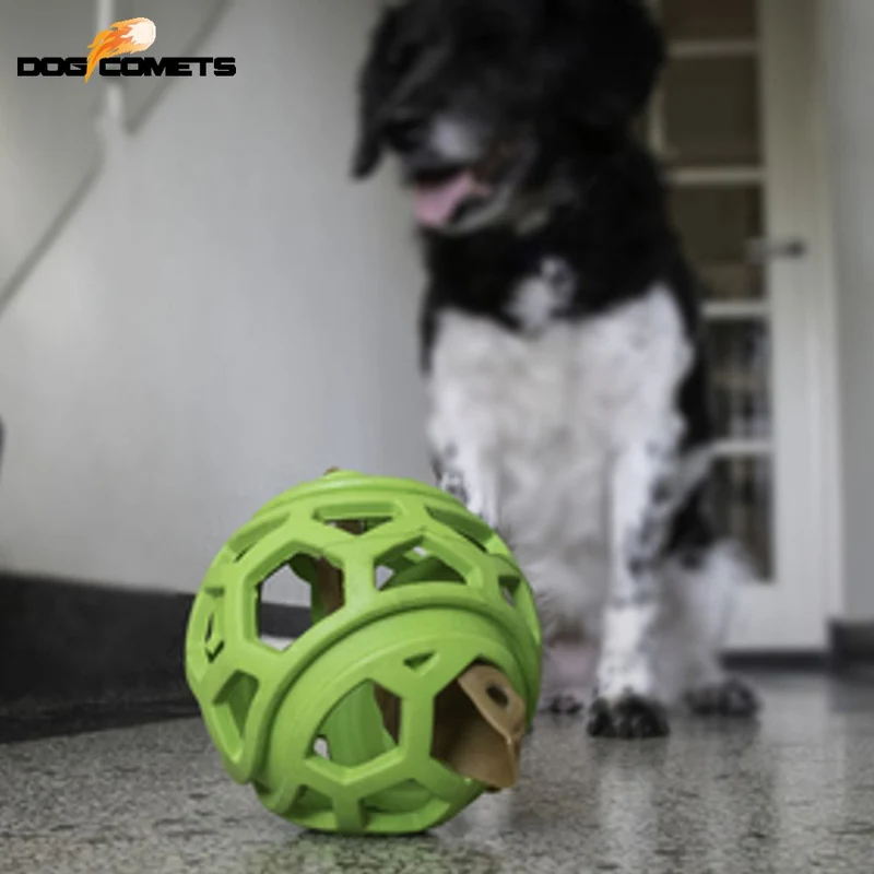 Dog Comets Titan - Gitterball - Hundespiel Kauspielzeug Snackball Gummiball