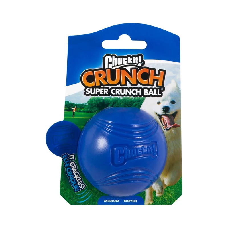 Chuckit! Super Crunch Ball - Apportierspielzeug Hundespielzeug - knistert knarrt