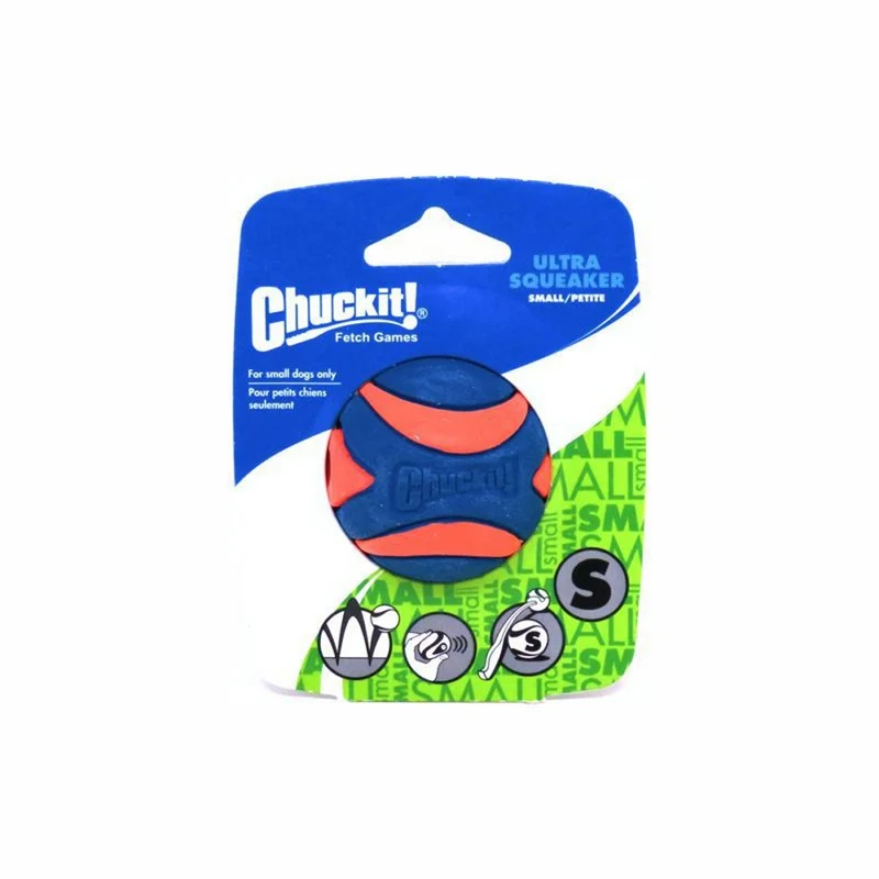 Chuckit! Ultra Squeaker Ball - Apportierspielzeug Hundespielzeug mit Quietschie