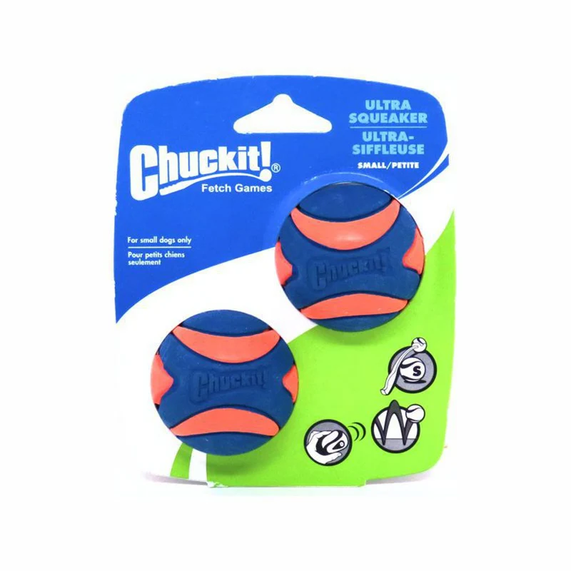 Chuckit! Ultra Squeaker Ball - Apportierspielzeug Hundespielzeug mit Quietschie