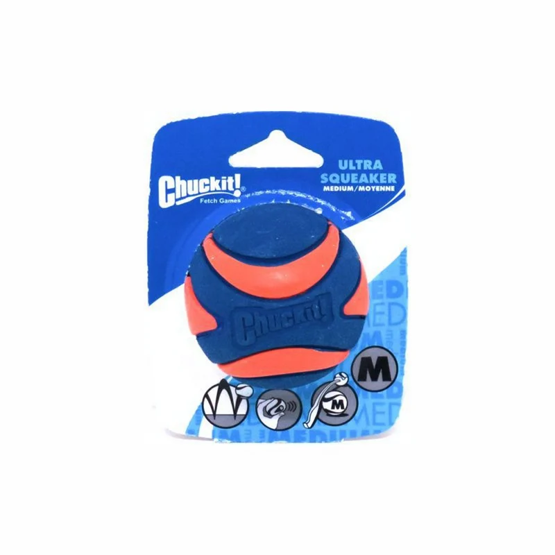 Chuckit! Ultra Squeaker Ball - Apportierspielzeug Hundespielzeug mit Quietschie