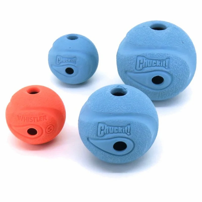 Chuckit! The Whistler Ball - Apportierspielzeug Hundespielzeug Snackball pfeift