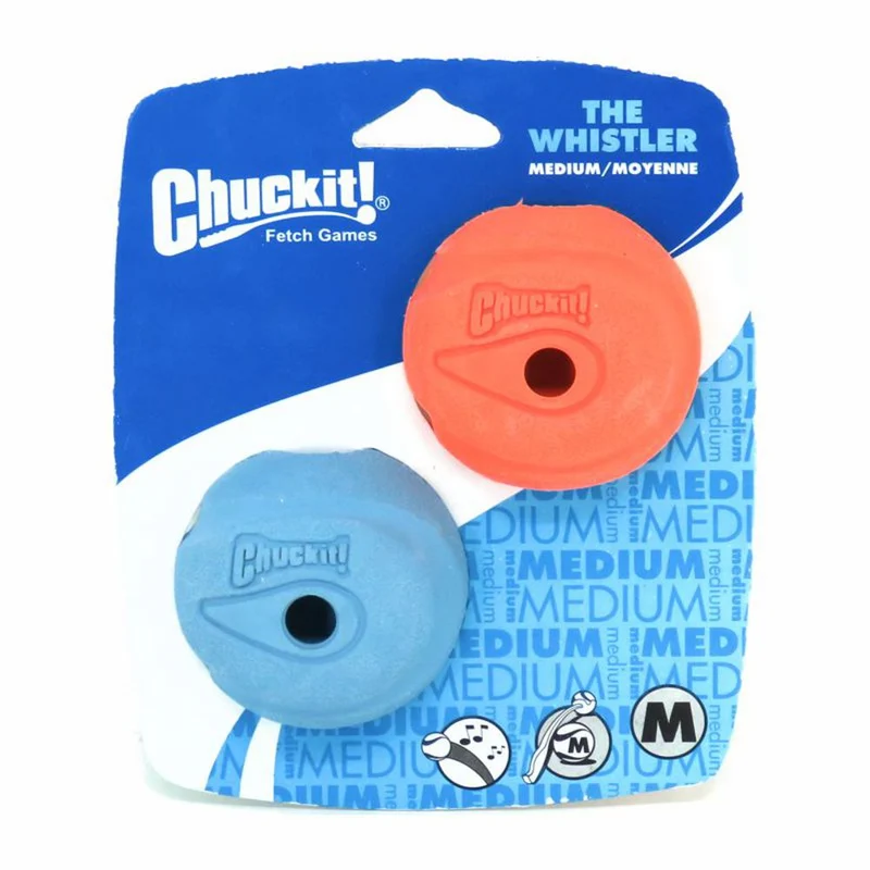 Chuckit! The Whistler Ball - Apportierspielzeug Hundespielzeug Snackball pfeift