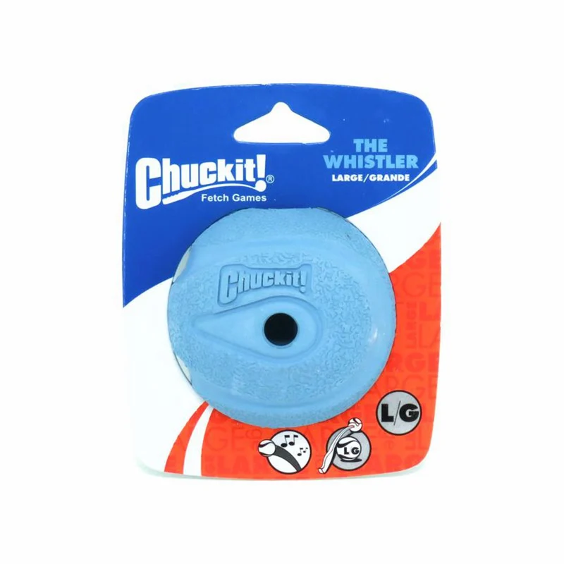 Chuckit! The Whistler Ball - Apportierspielzeug Hundespielzeug Snackball pfeift