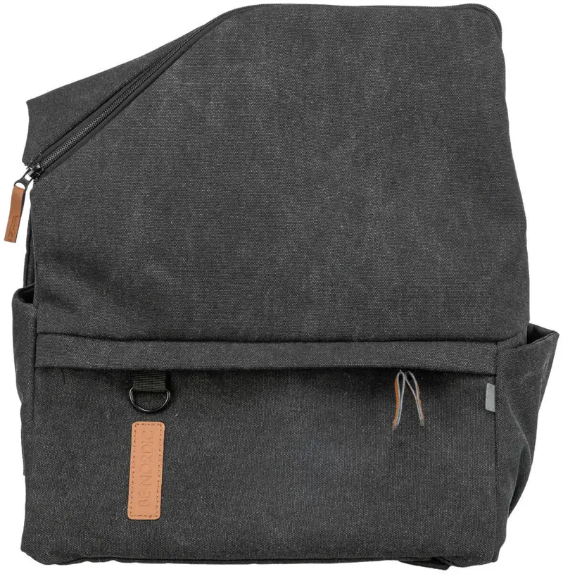 BE NORDIC 2in1 Hunderucksack und Cross-Body Tasche Bjorn in Canvas-Optik mit integriertem Beutelspender