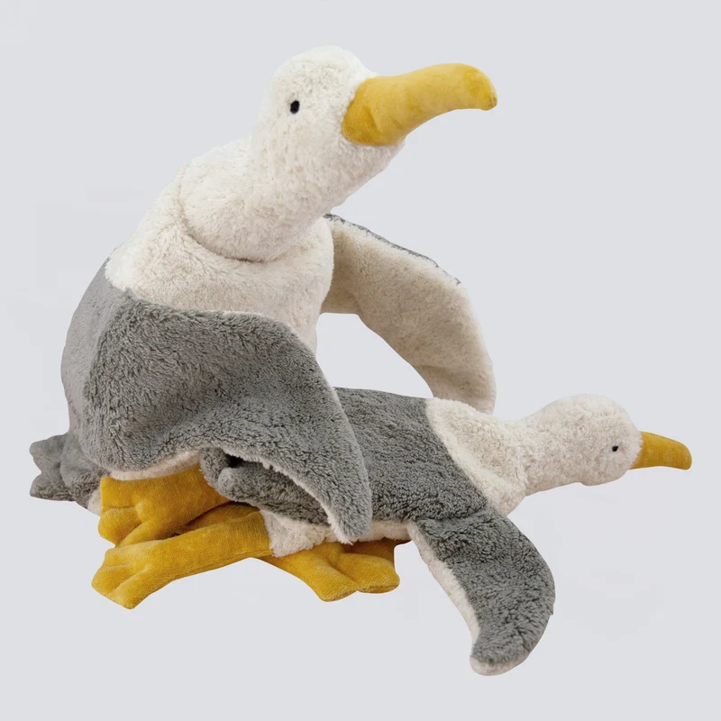 Kuscheltier Möwe groß mit Dinkelspreu-Inlett